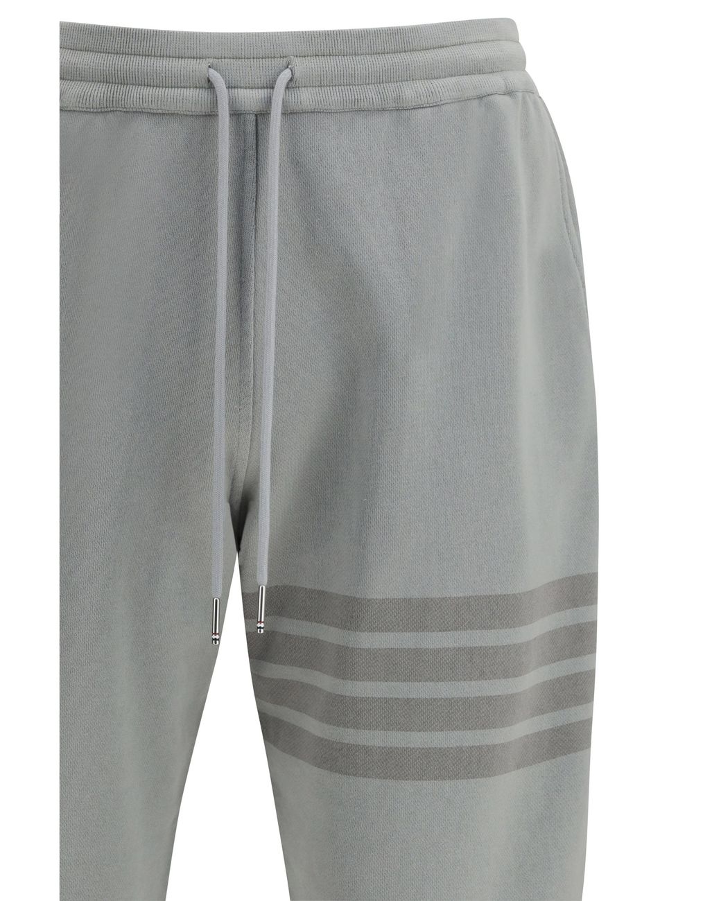 Thom Browne Gray Cotton Jogging Trousers for men