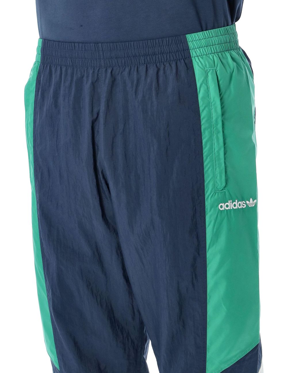 Adidas Originals Blue Adidas Italy Color Block Track Pants for men