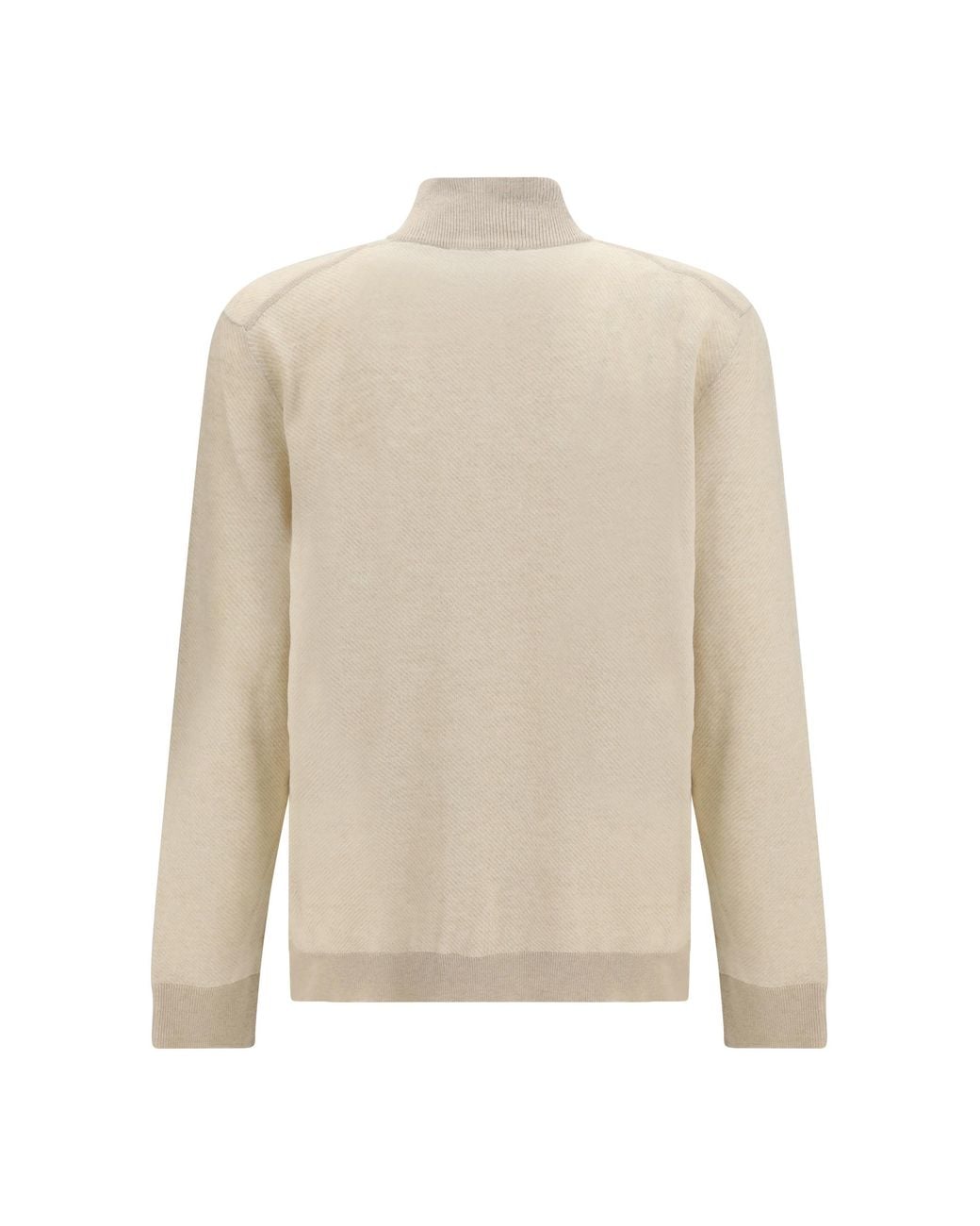 Loro Piana White Roadster Cashmere Sweater for men