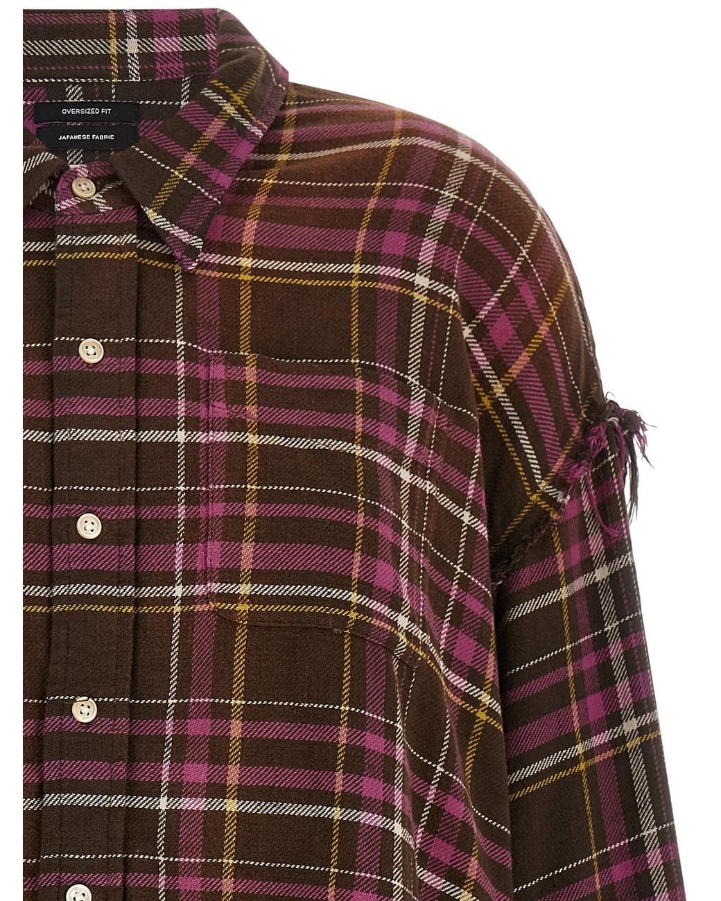 R13 Brown Fringed Shirt