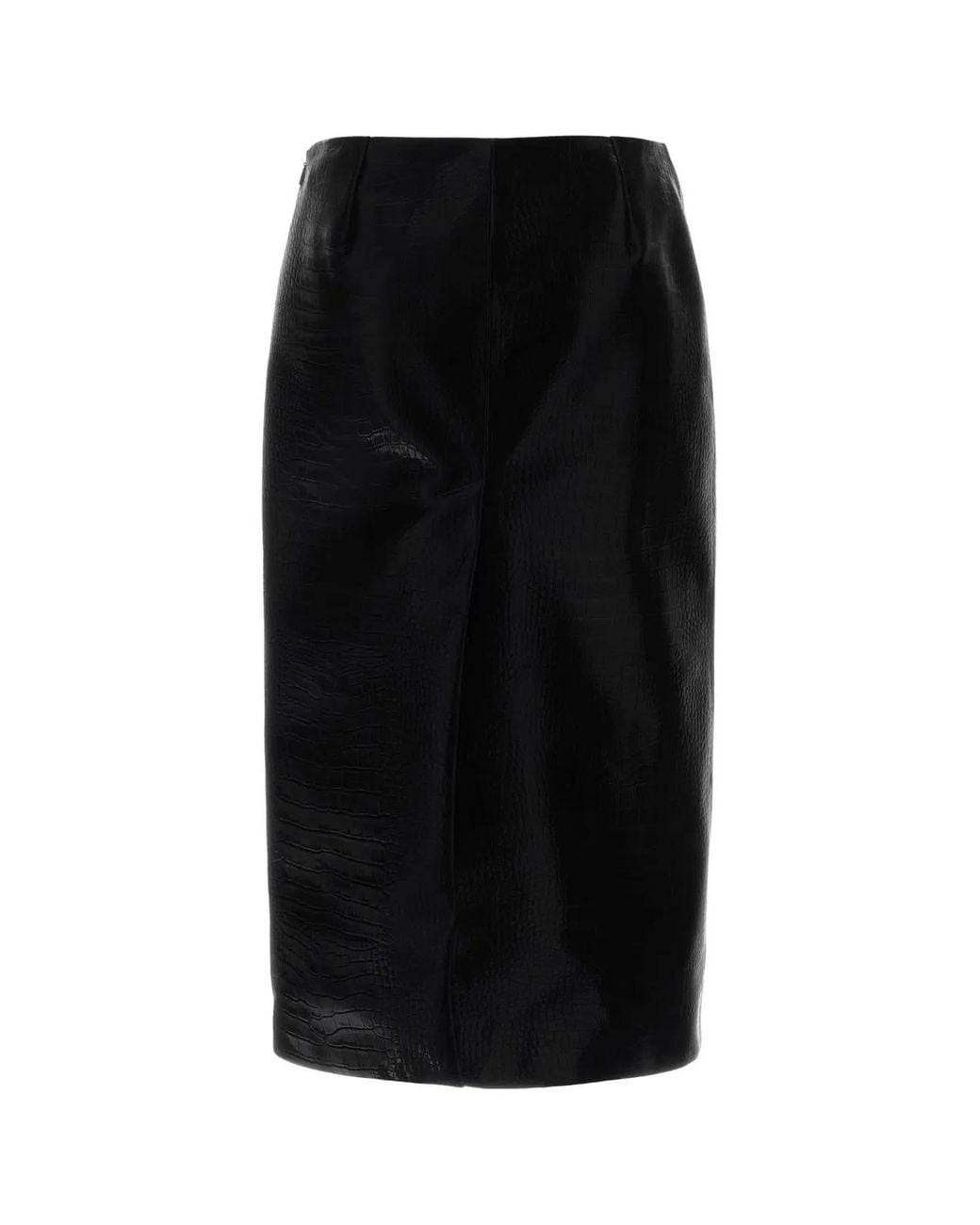 Gucci Black Gucci Lamb Skin Skirt