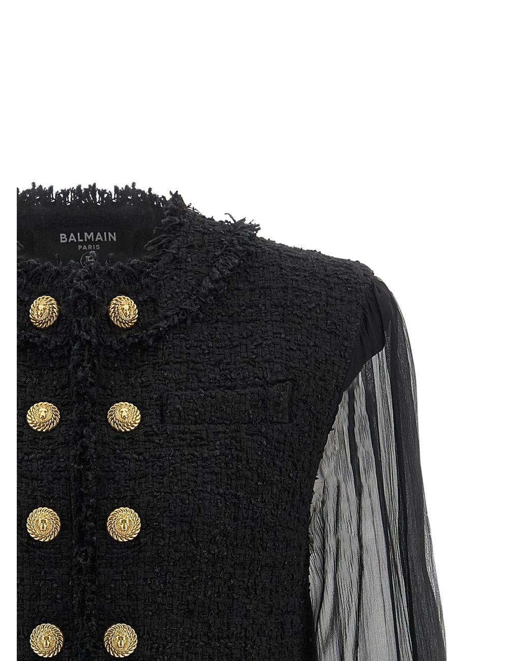 Balmain Black Spencer Blazer