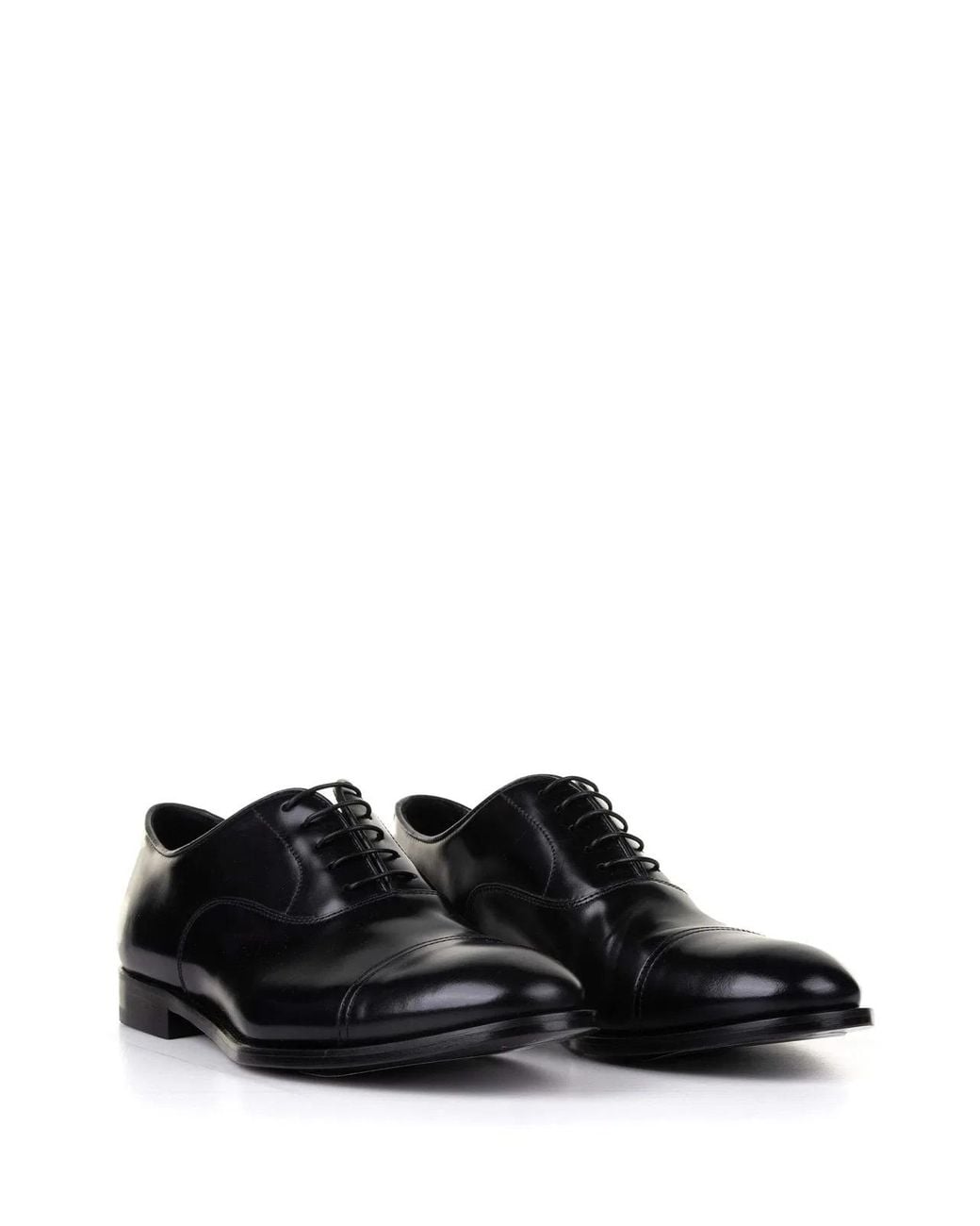 Doucal's Black Oxford Shoes for men