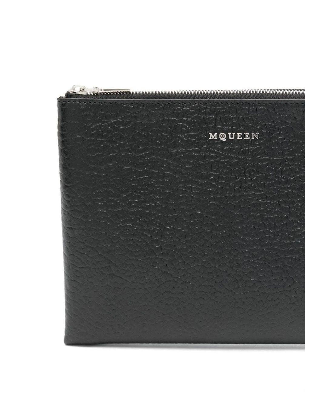 McQueen Black Cross Bar Clutch