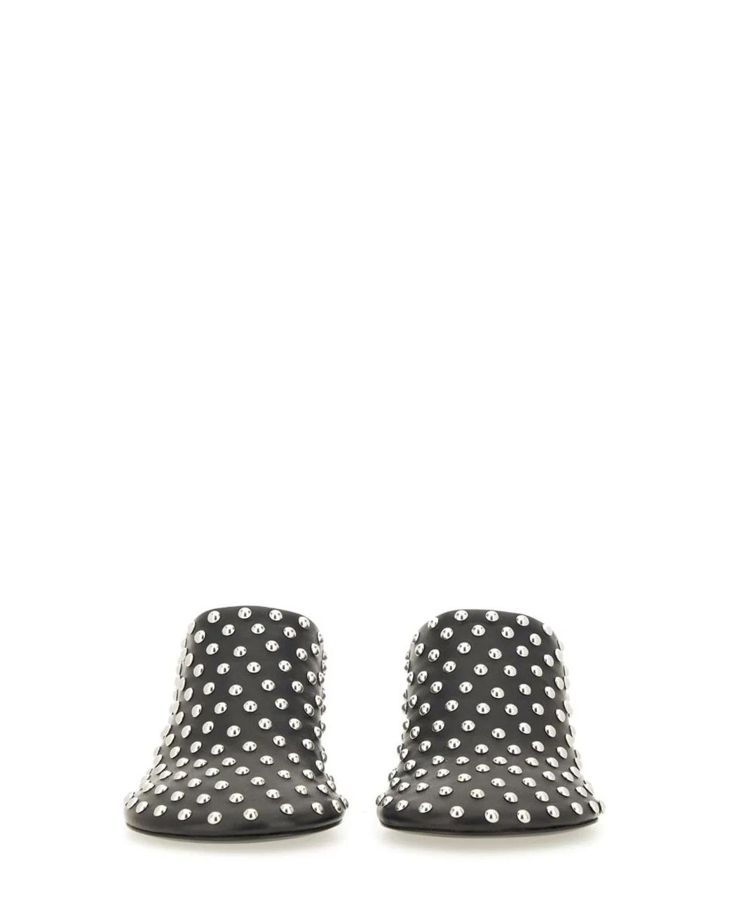Jil Sander Black Mule Studs