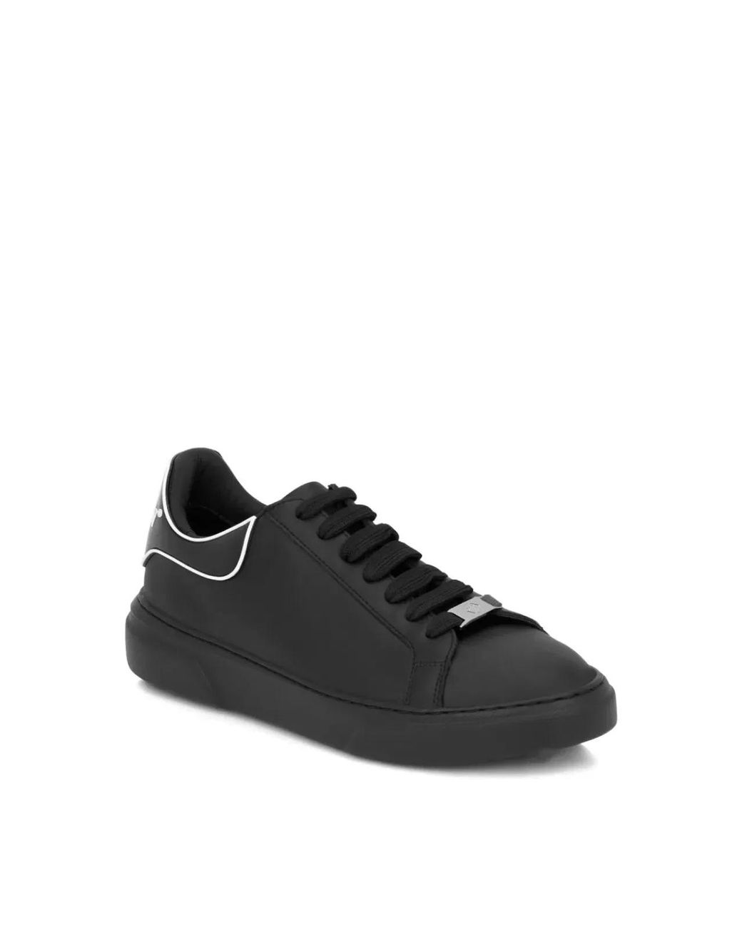 Philipp Plein Black Big Bang Runner Logo Sneakers for men