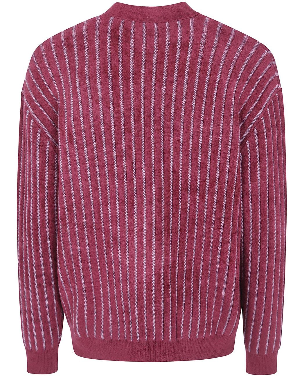 Drole de Monsieur Red "D Mirror Monogram" Cardigan for men