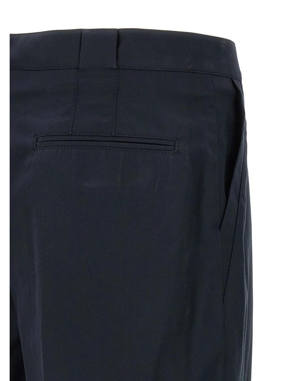 Brunello Cucinelli Blue Cotton Chino Pants for men