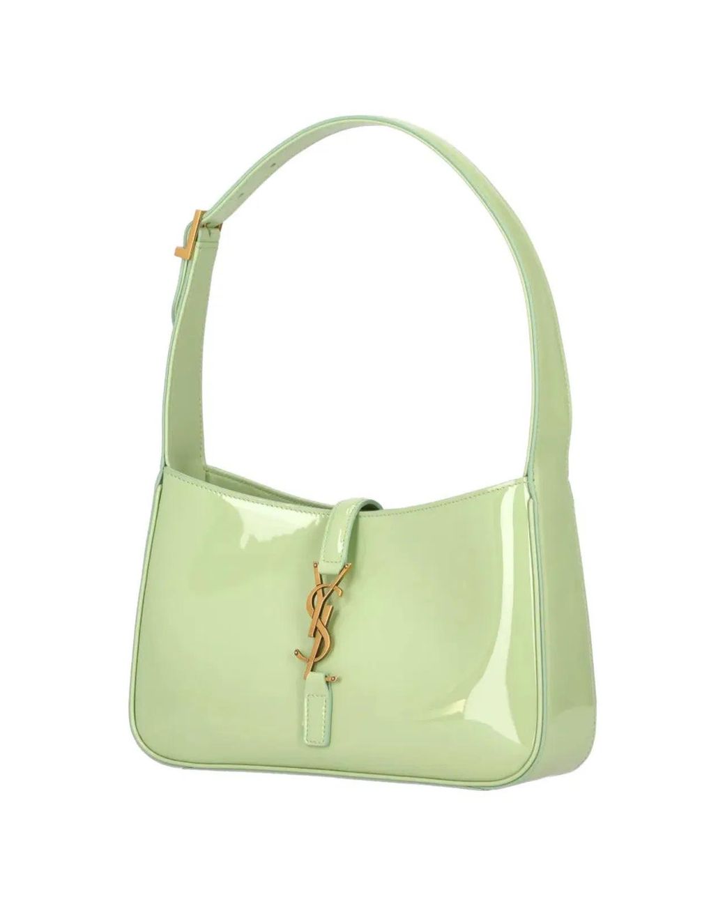 Saint Laurent Green Misty Jade Le 5 À 7 Calf Leather Shoulder Bag
