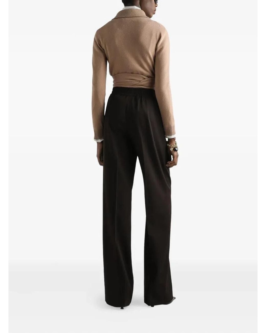 Dolce & Gabbana Natural Dolce & Gabbana Wrap Sweater