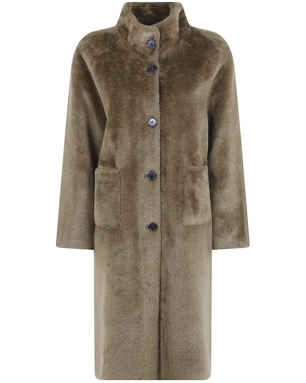 Betta Corradi Natural "Shao" Raglanreversable Long Coat
