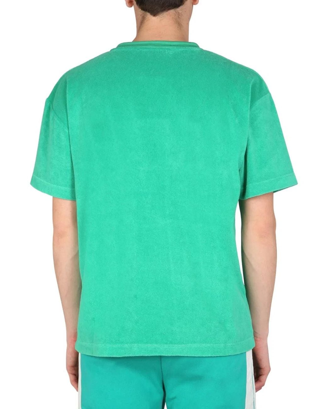 MOUTY Green Terry T-Shirt for men