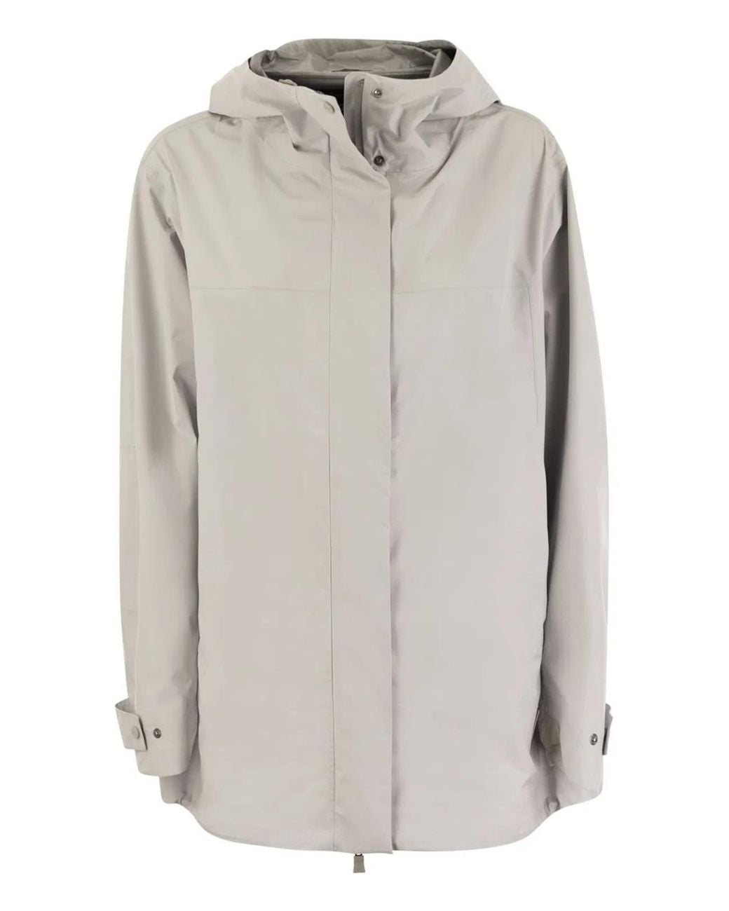 Herno Gray Laminar Parka With Hood