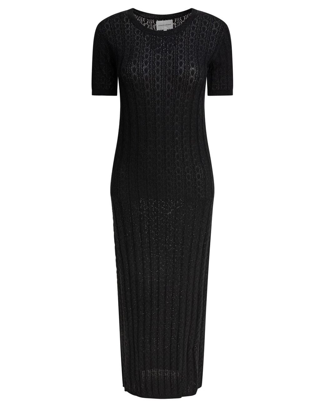 Loulou de Saison Black Elastane Dress