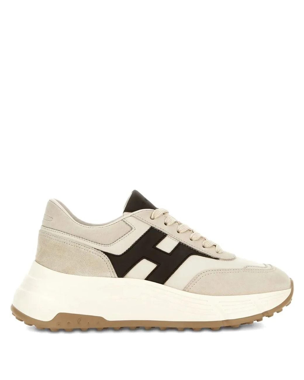 Hogan White H669 Leather Sneakers