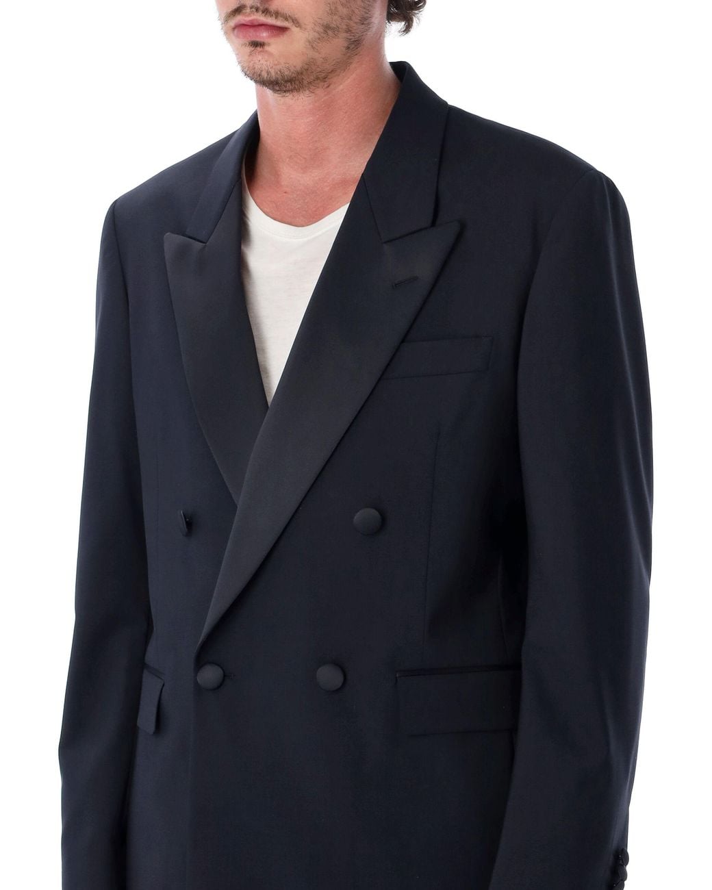 Lardini Blue Double-Breasted Tailored Suit for men