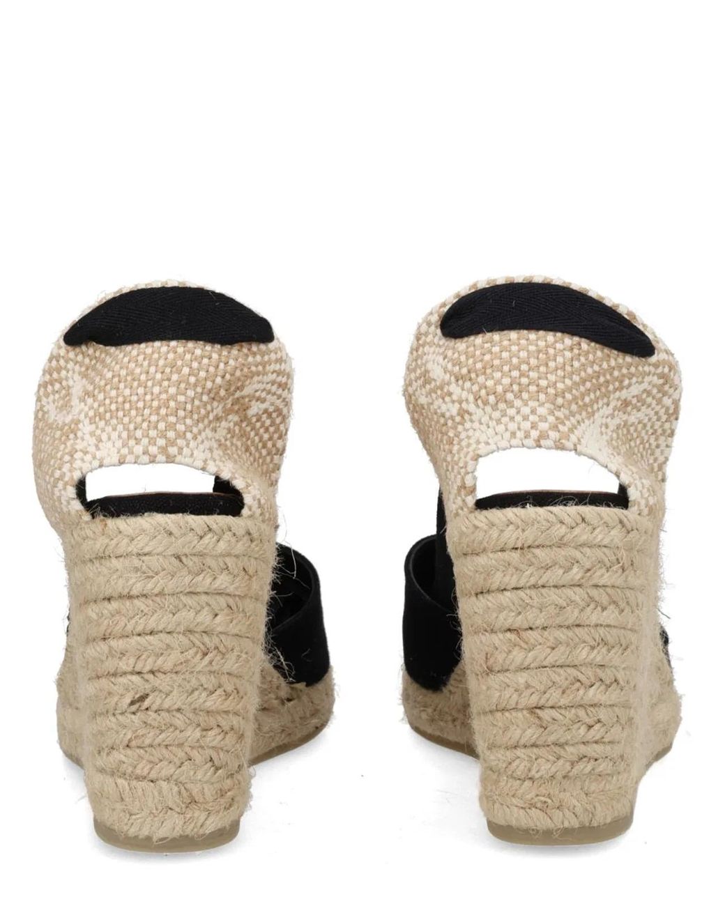 Castaner Black Castañer Cotton Leather Heel