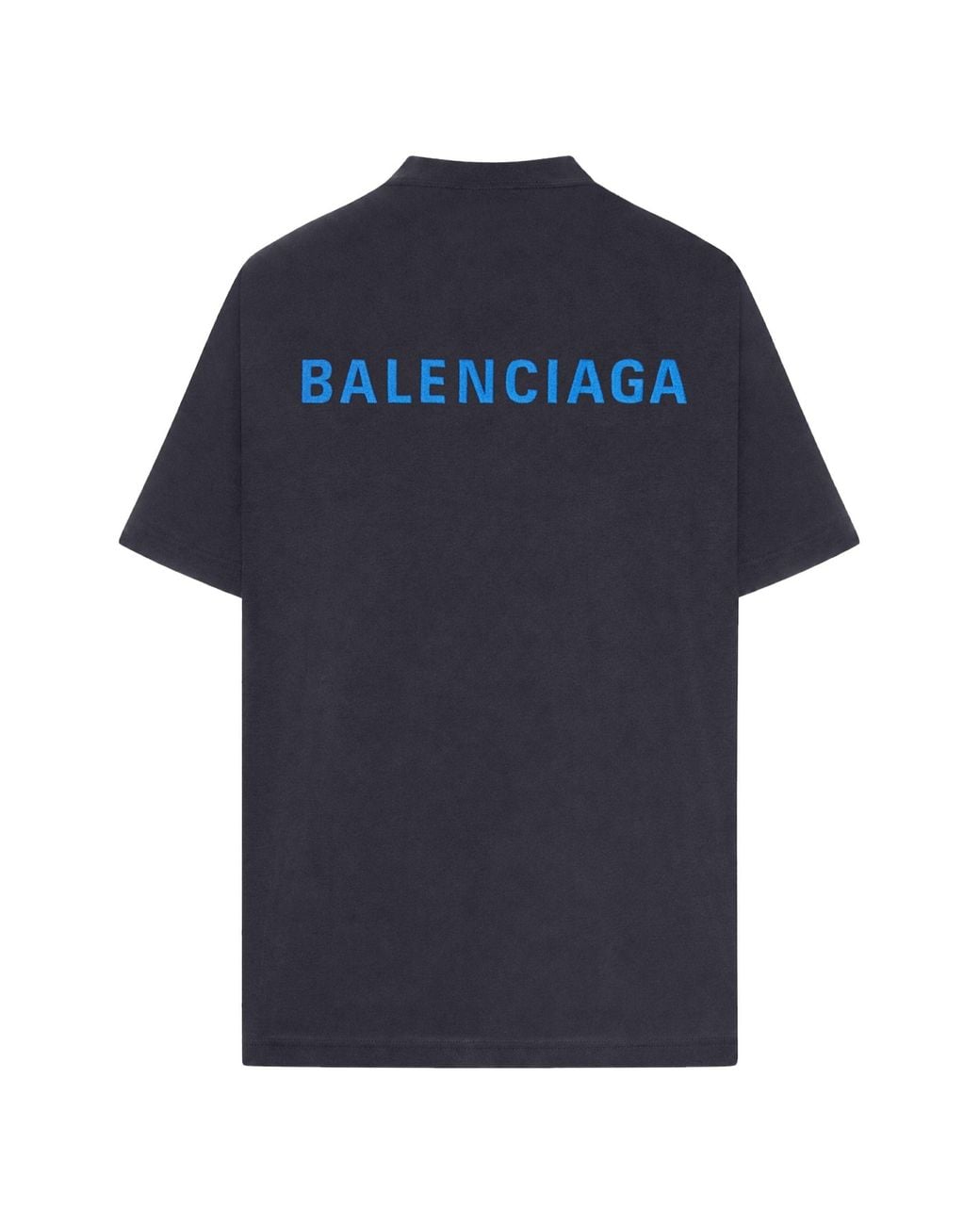 Balenciaga Blue Medium Fit T-Shirt for men