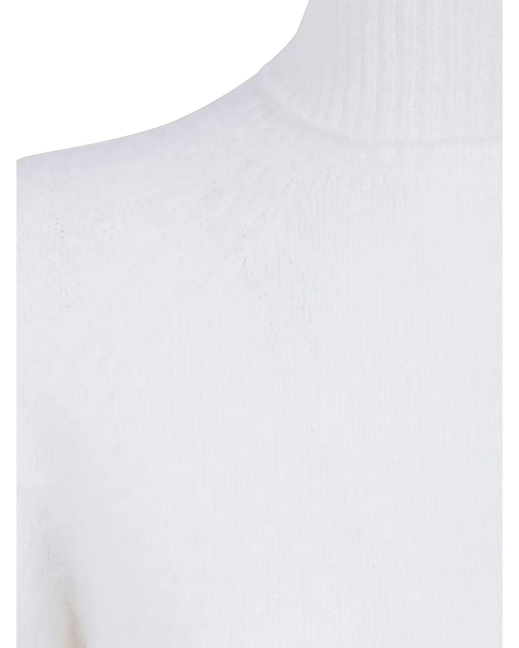 Base London White Turtle Neck Sweater