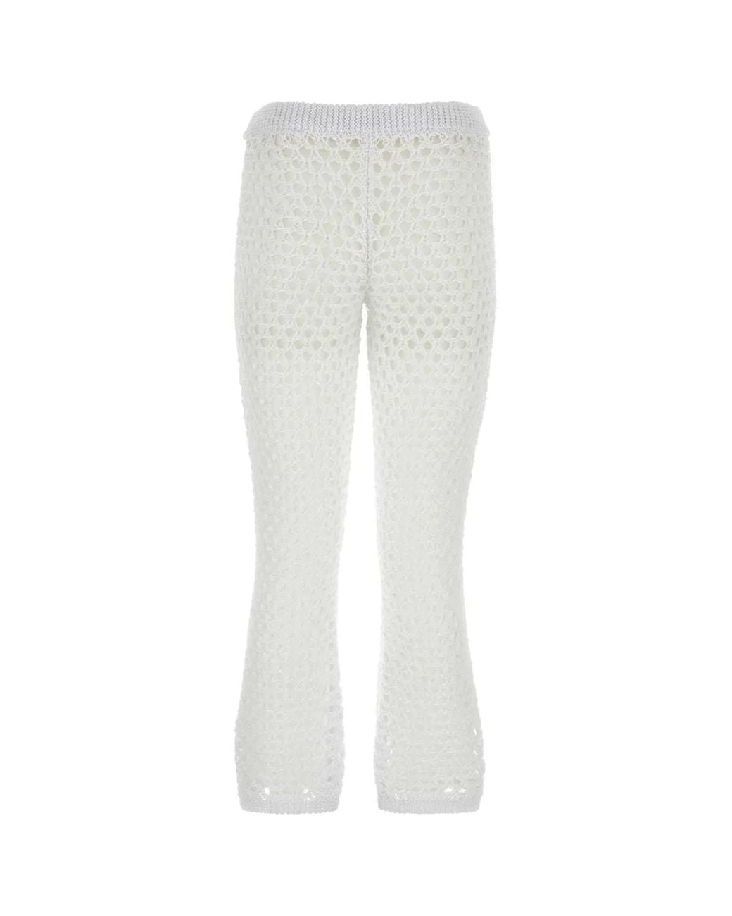 Valentino Garavani White Mesh Escape Pant