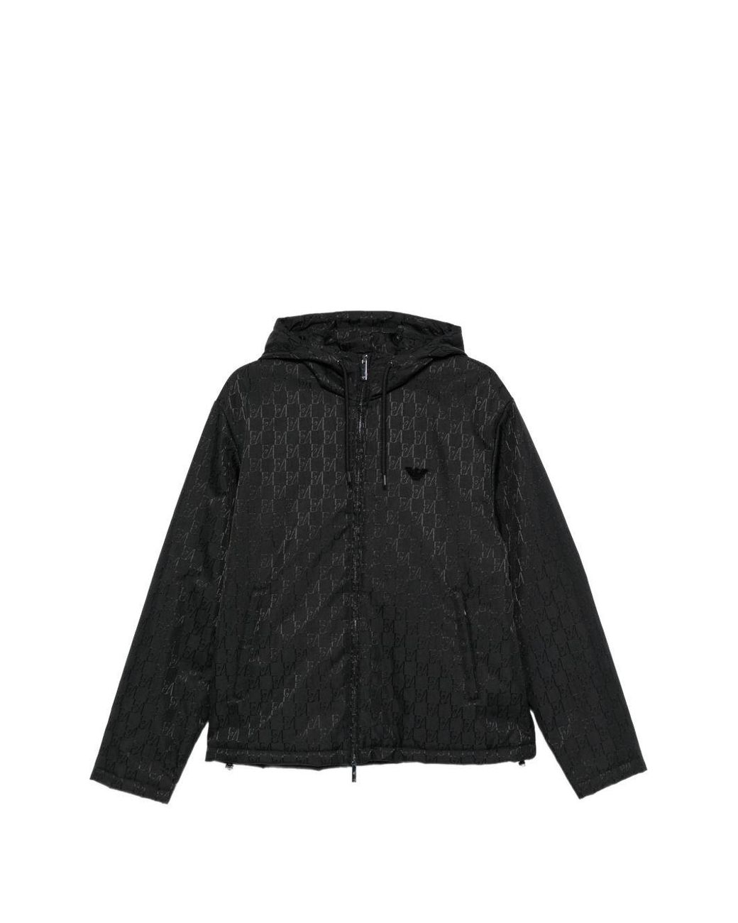 Emporio Armani Black Nylon Blouson Jacket for men