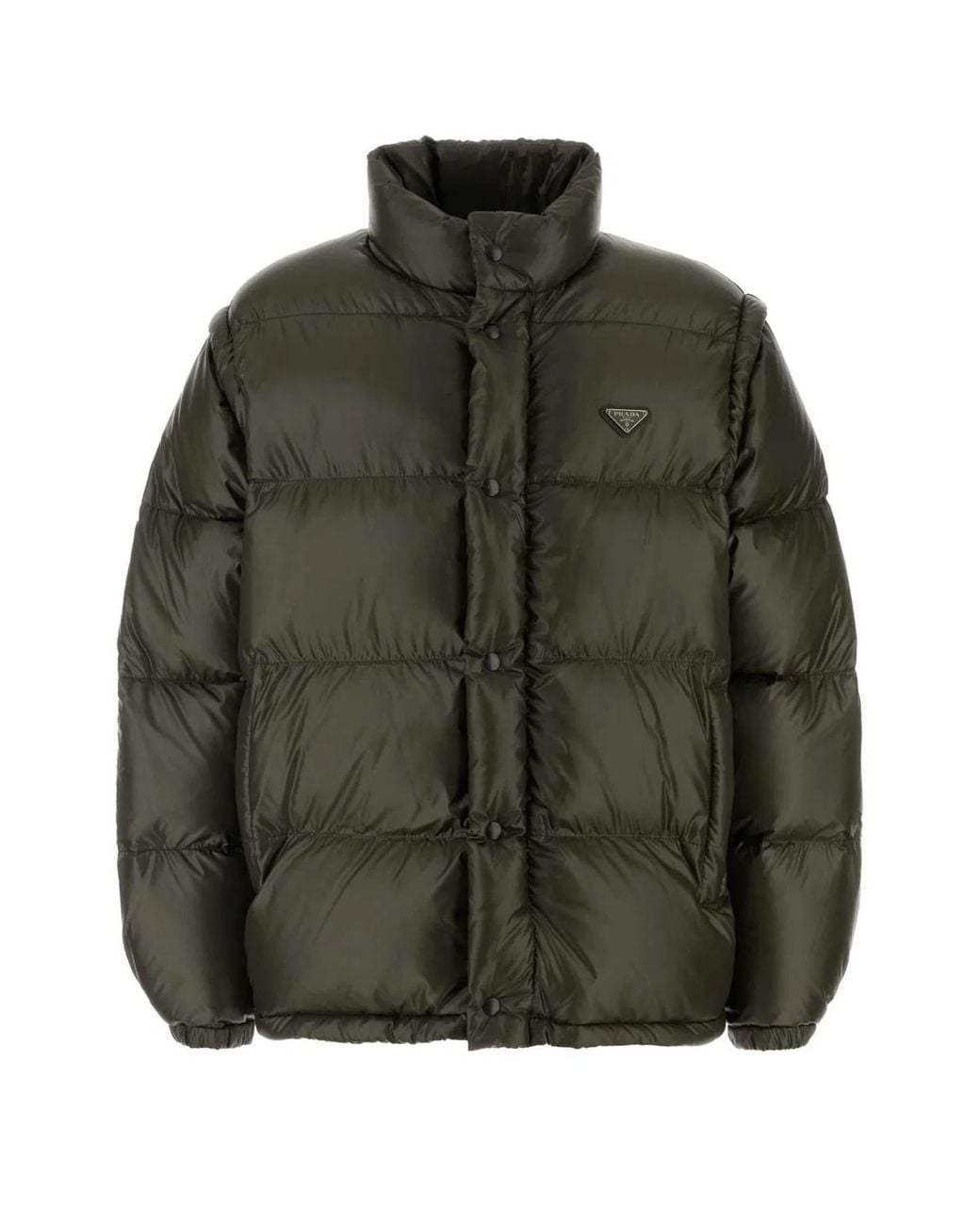 Prada Green Quilted Jacket for men