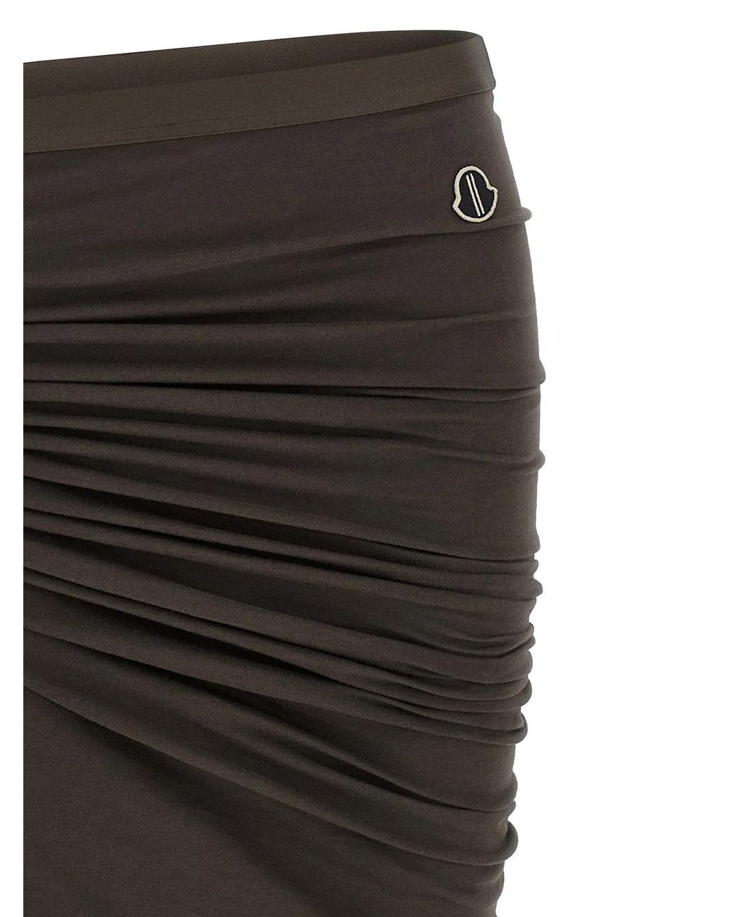 Rick Owens Black Moncler + 'Adjustable' Skirt
