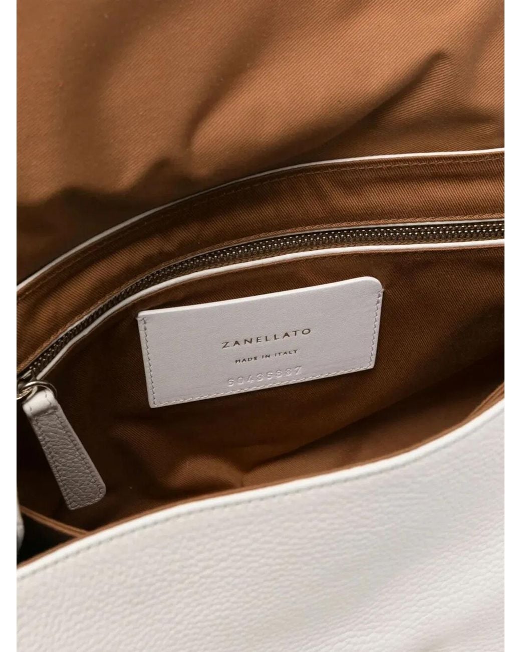 Zanellato White "Postina Daily" Small Messenger Bag