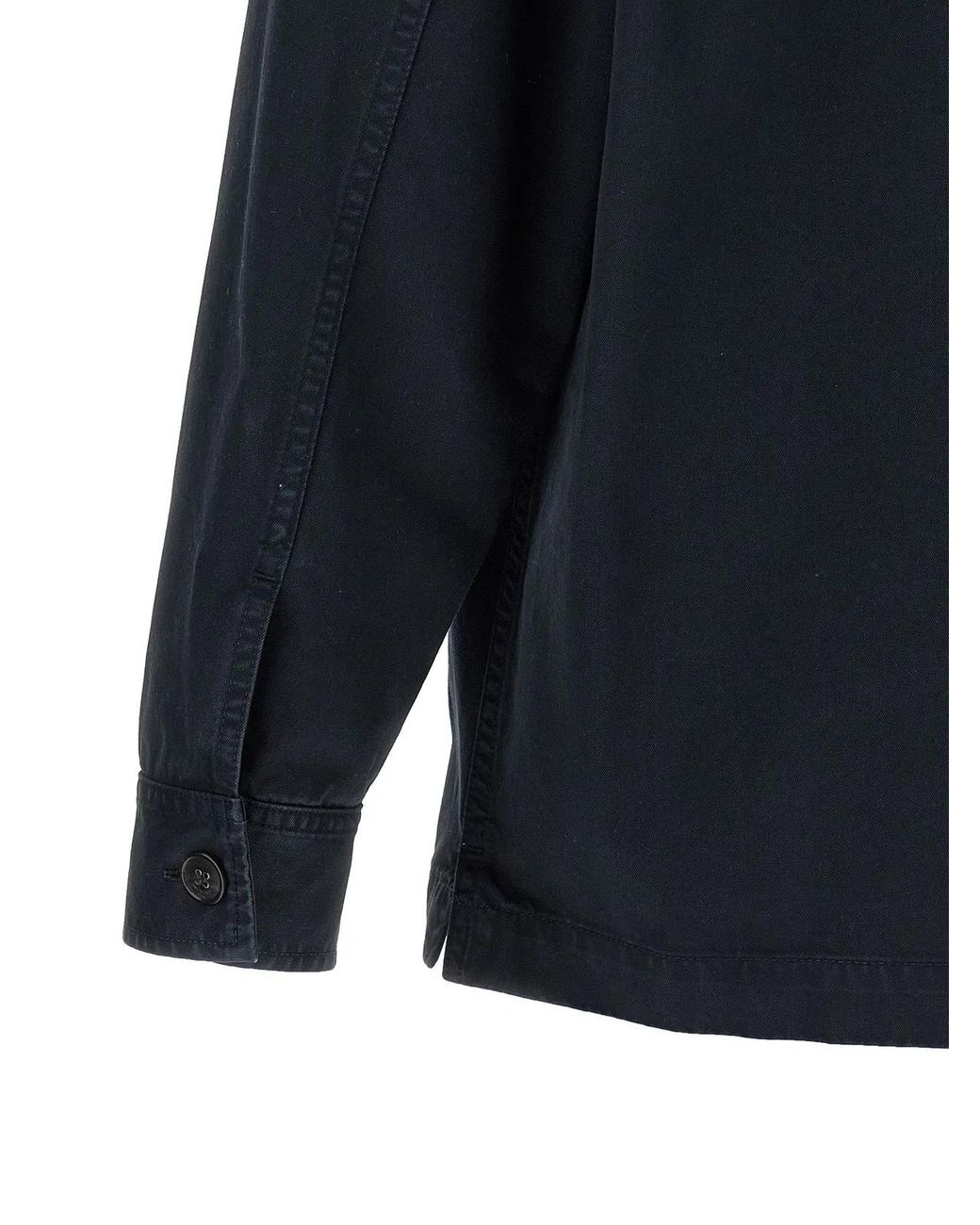 Saint Laurent Blue 'Cassandre' Overshirt for men