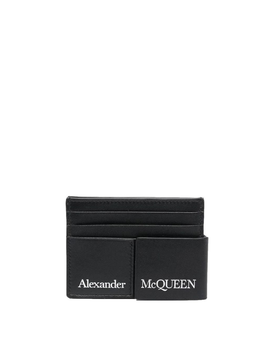 McQueen Black Card Holder for men