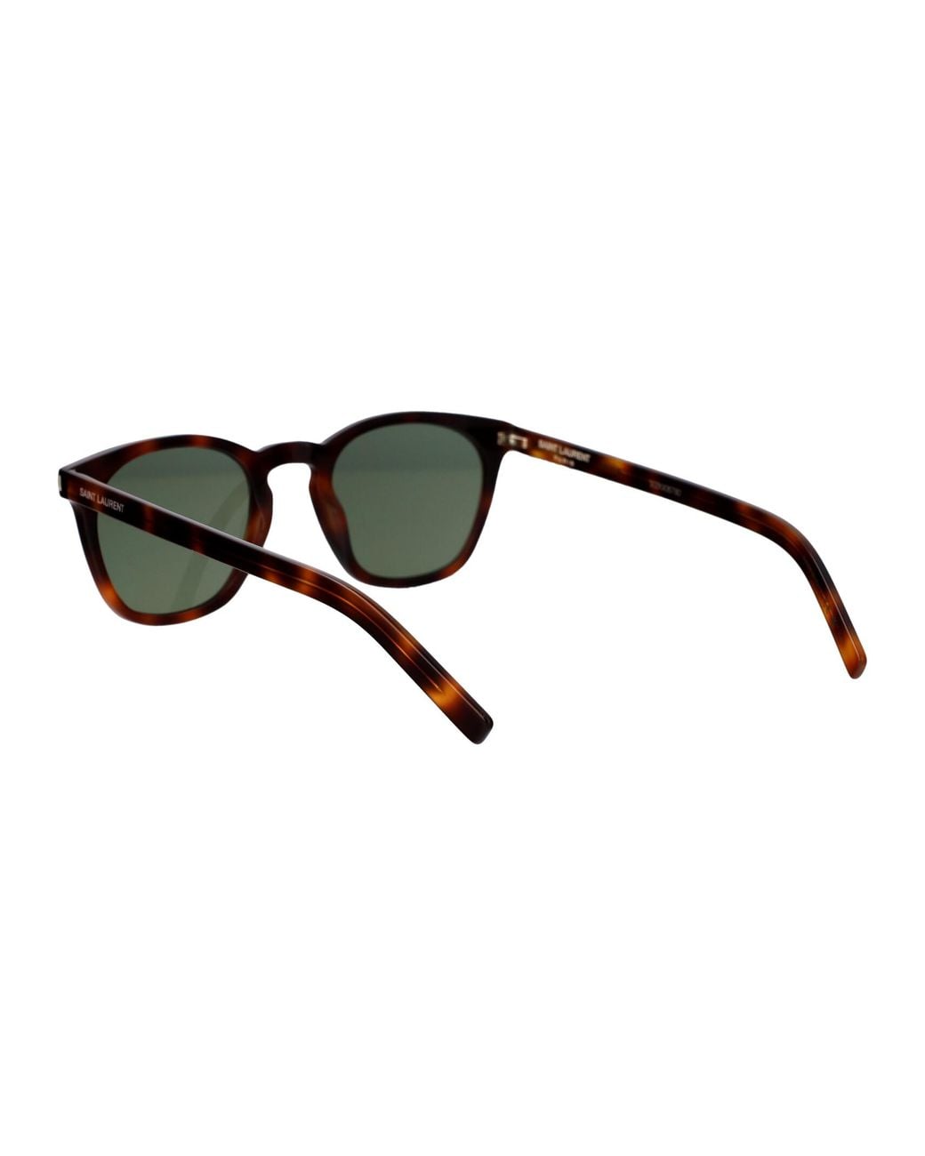 Saint Laurent Green Havana Havana Acetate Sunglasses