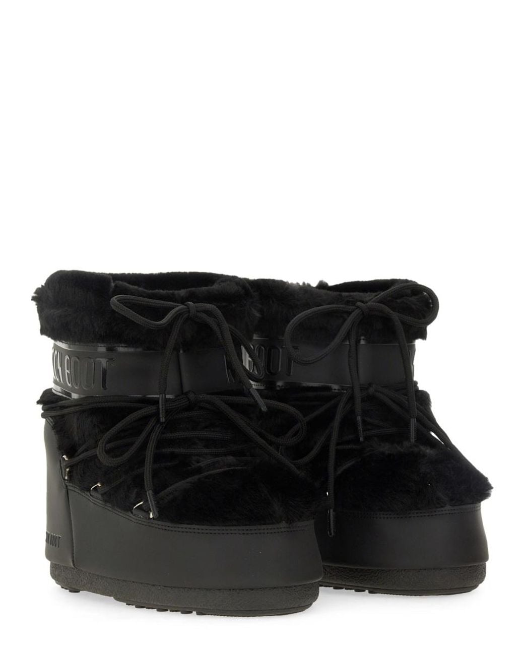Moon Boot Black Stivale "Icon" Low