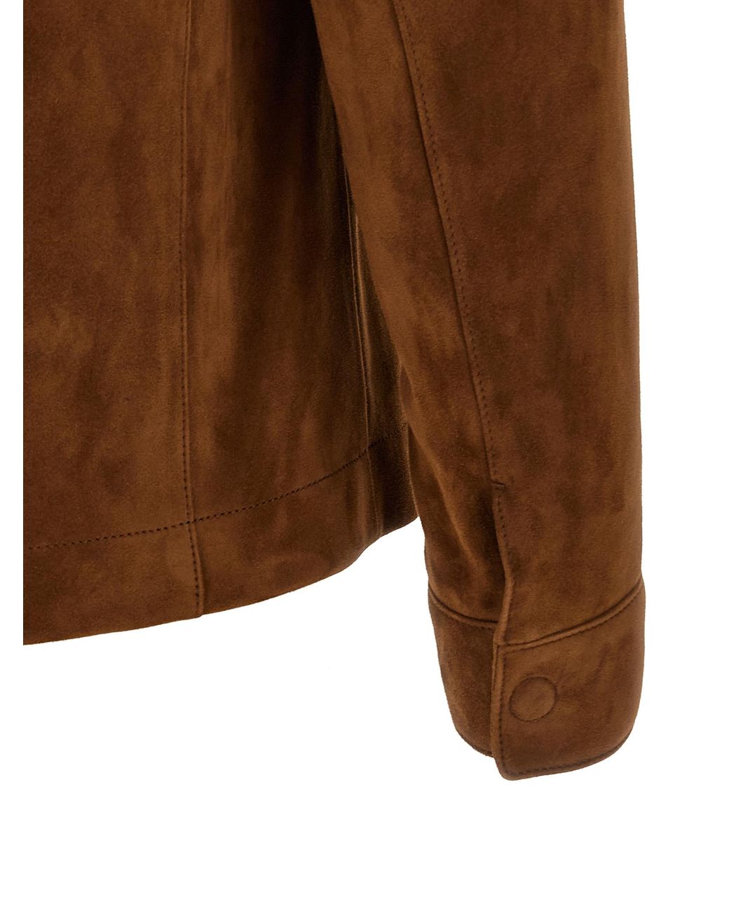 Tom Ford Brown Suede Overshirt for men