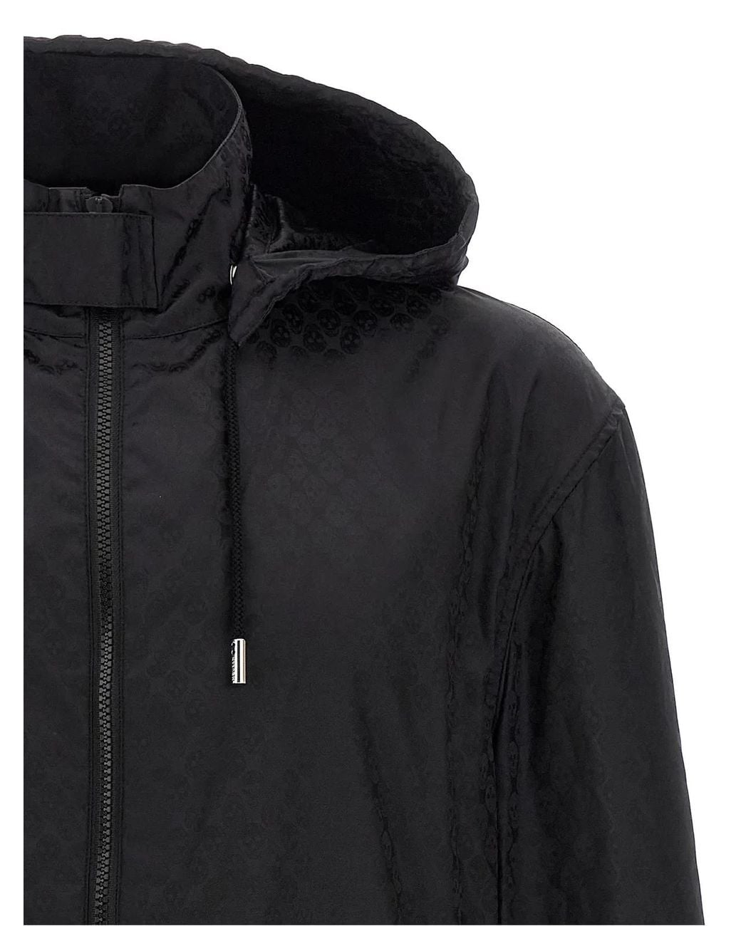 McQueen Black 'Skull' Windbreaker for men