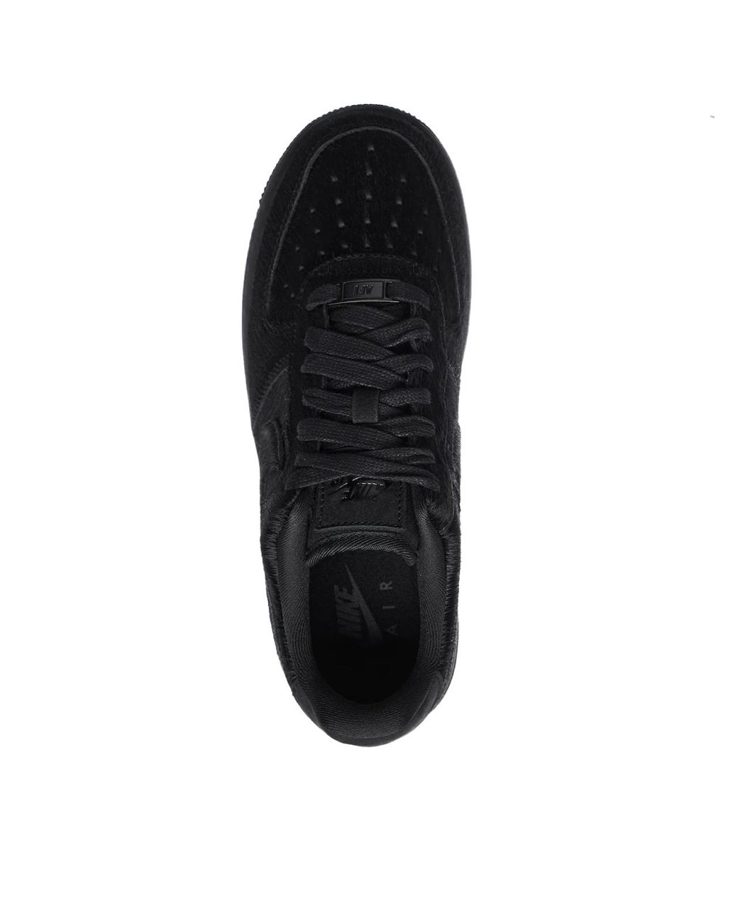 Nike Black Air Force 1 Low '07 Pony Hair Sneakers
