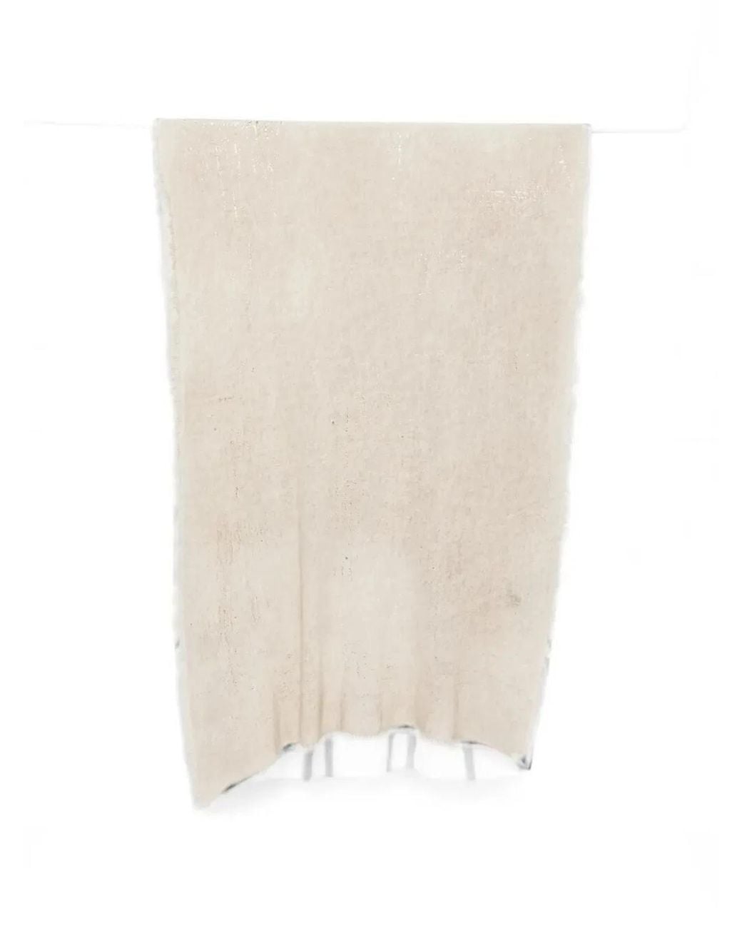 Avant Toi White Bicolor Cashmere Scarf 185X90