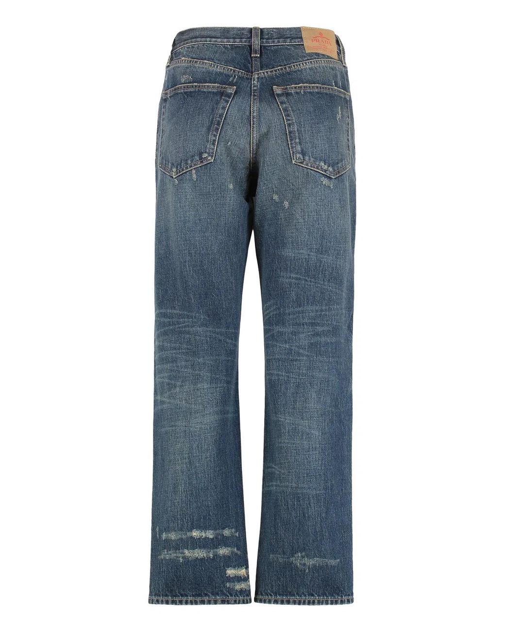 Prada Blue Five Pocket Jeans