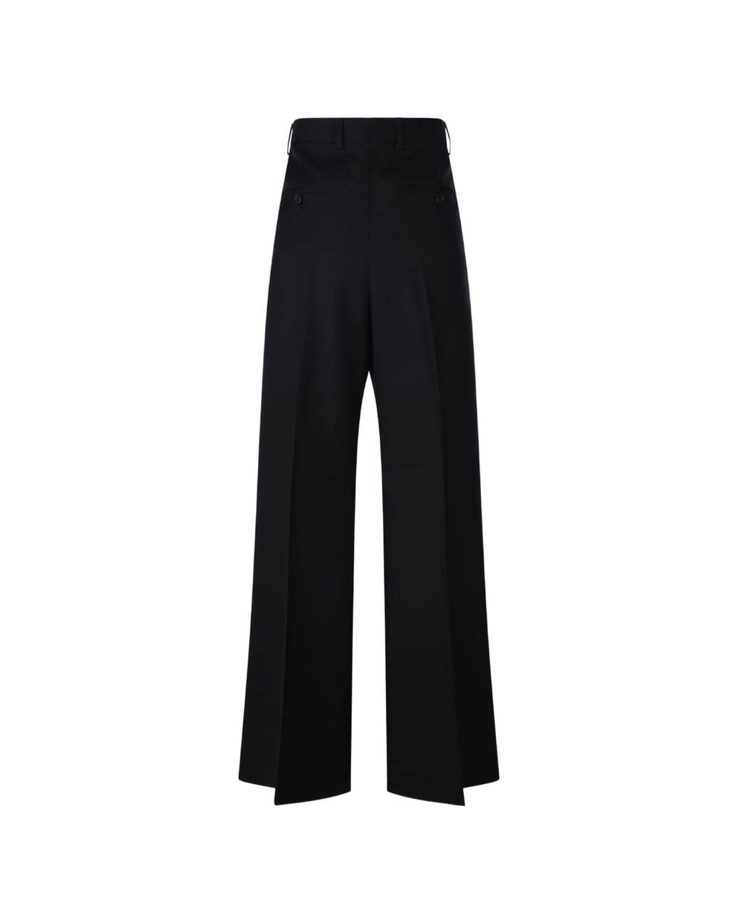 Céline Black Mercer Gabardine-Wool Trousers