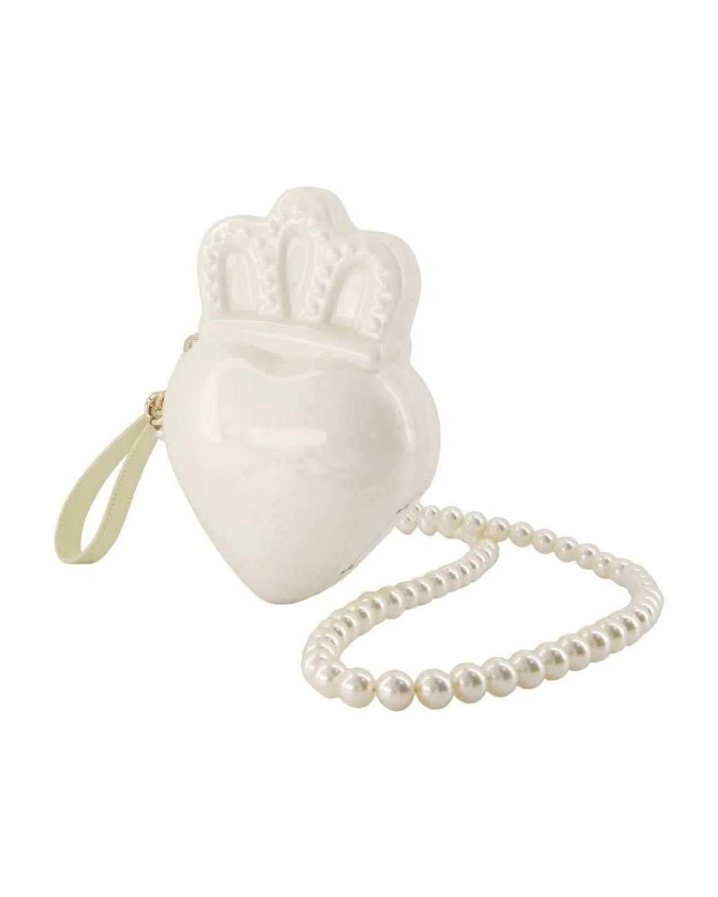 Simone Rocha White Claddagh Crossbody