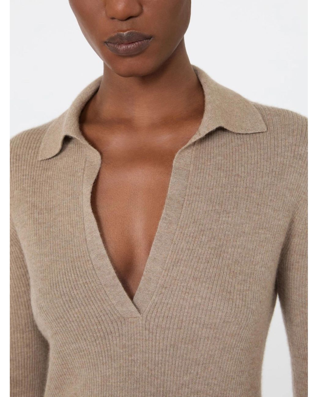 Max Mara Natural Mxmangel Polo Sweater
