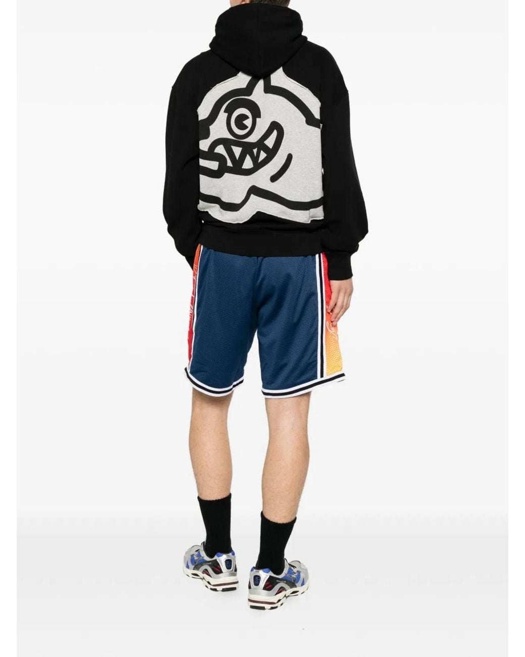BBCICECREAM Black Logo Cotton Hoodie for men
