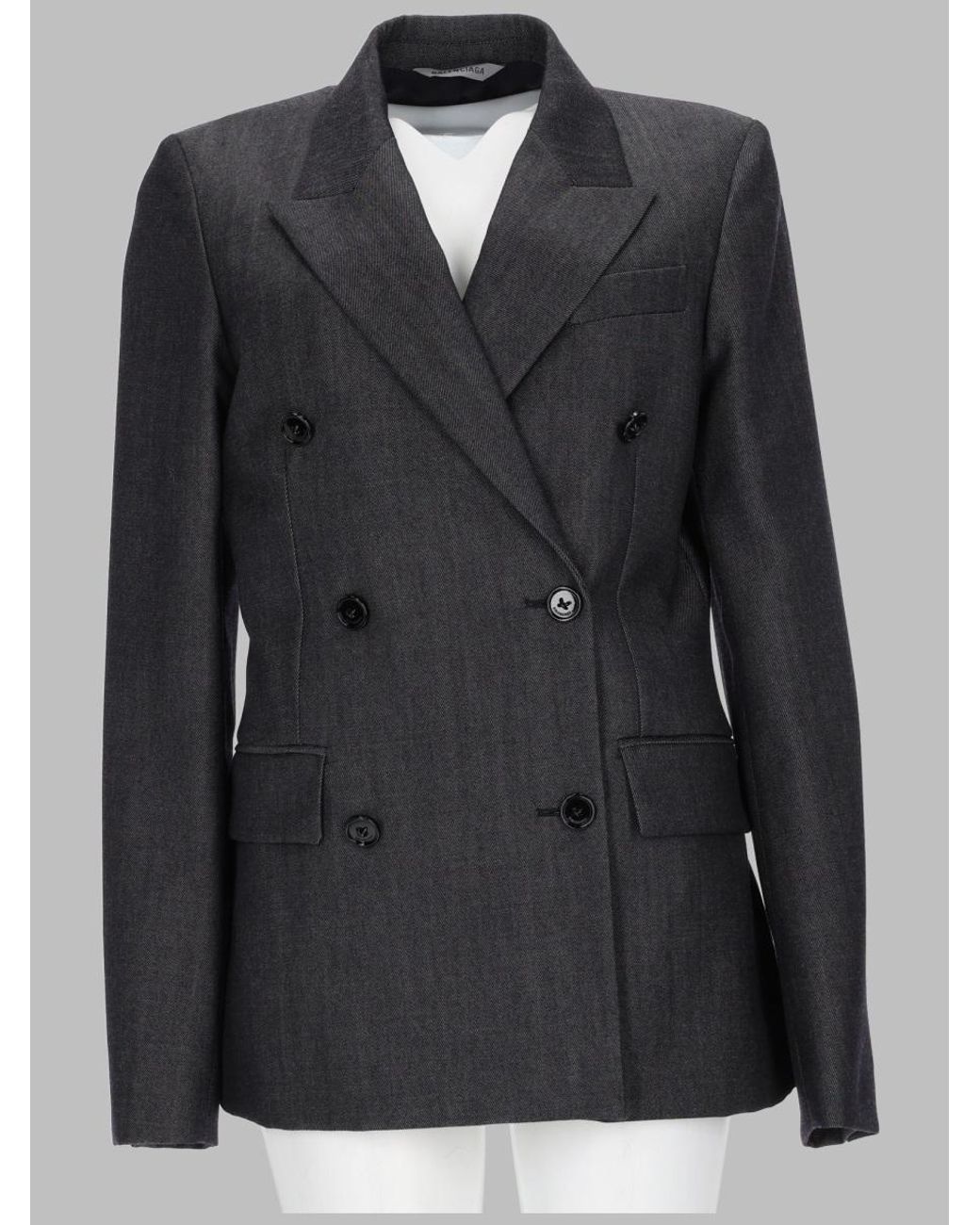 Balenciaga Black Giacca Sartoriale Doppiopetto