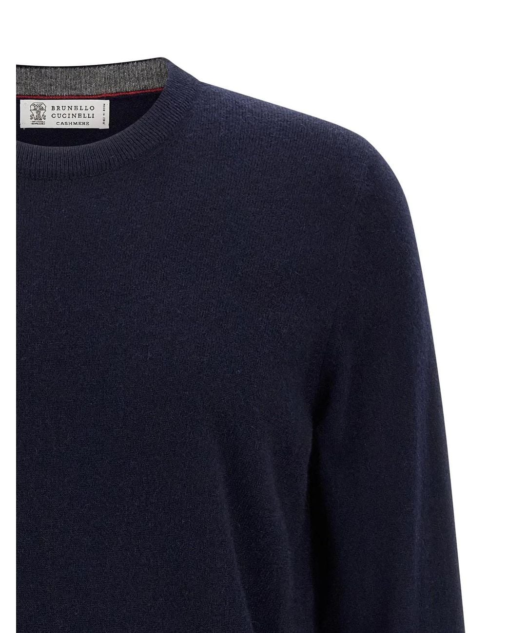 Brunello Cucinelli Blue Cashmere Cardigan Clothing for men
