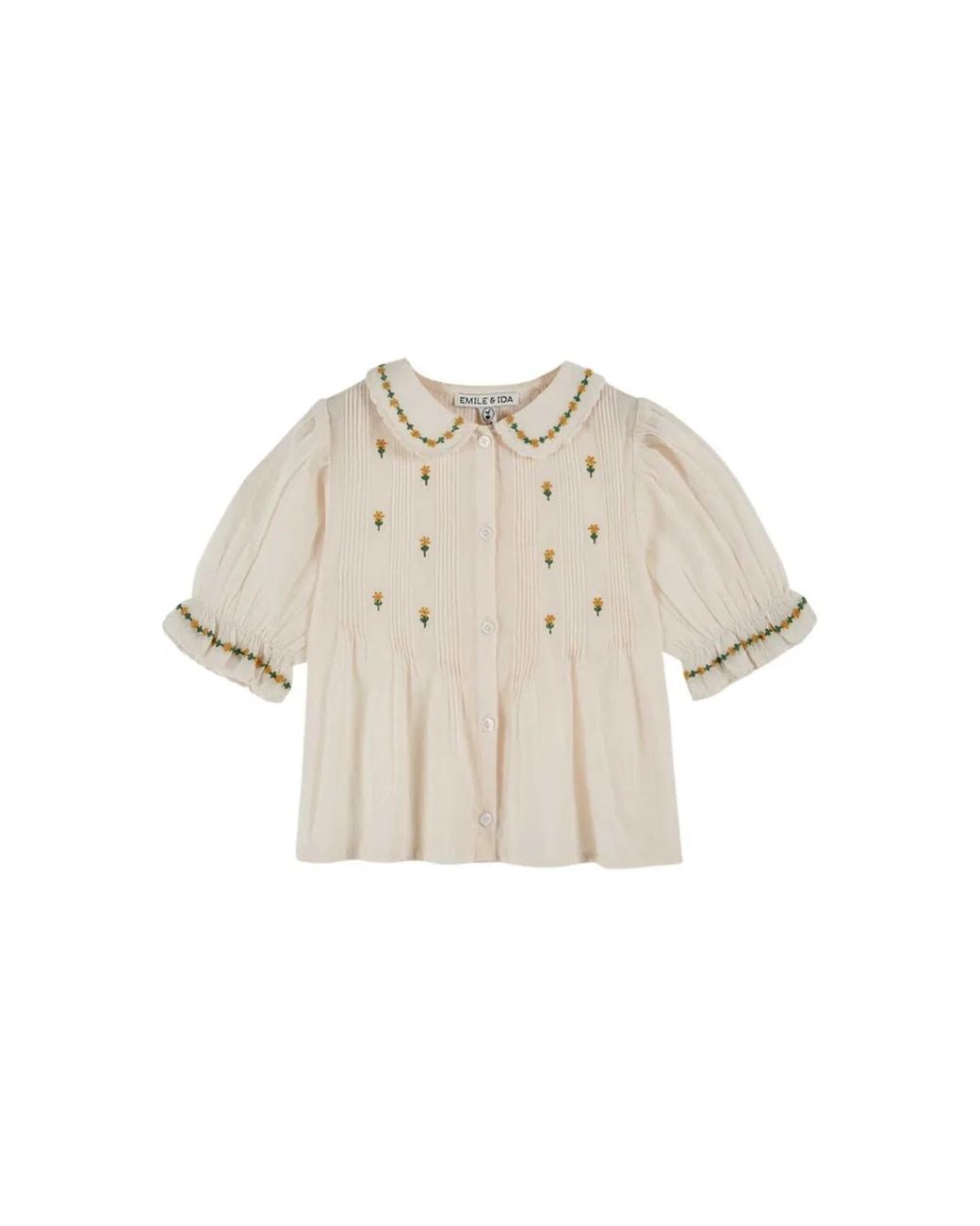 Emile Et Ida Natural Emile & Ida Blouse Brodee