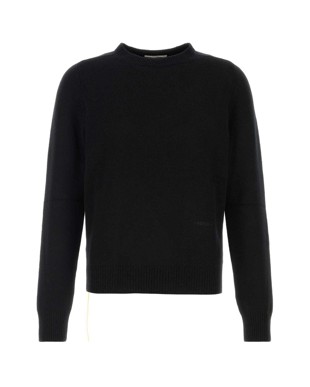 Fendi Black 100% Cashmere Knit Sweater for men