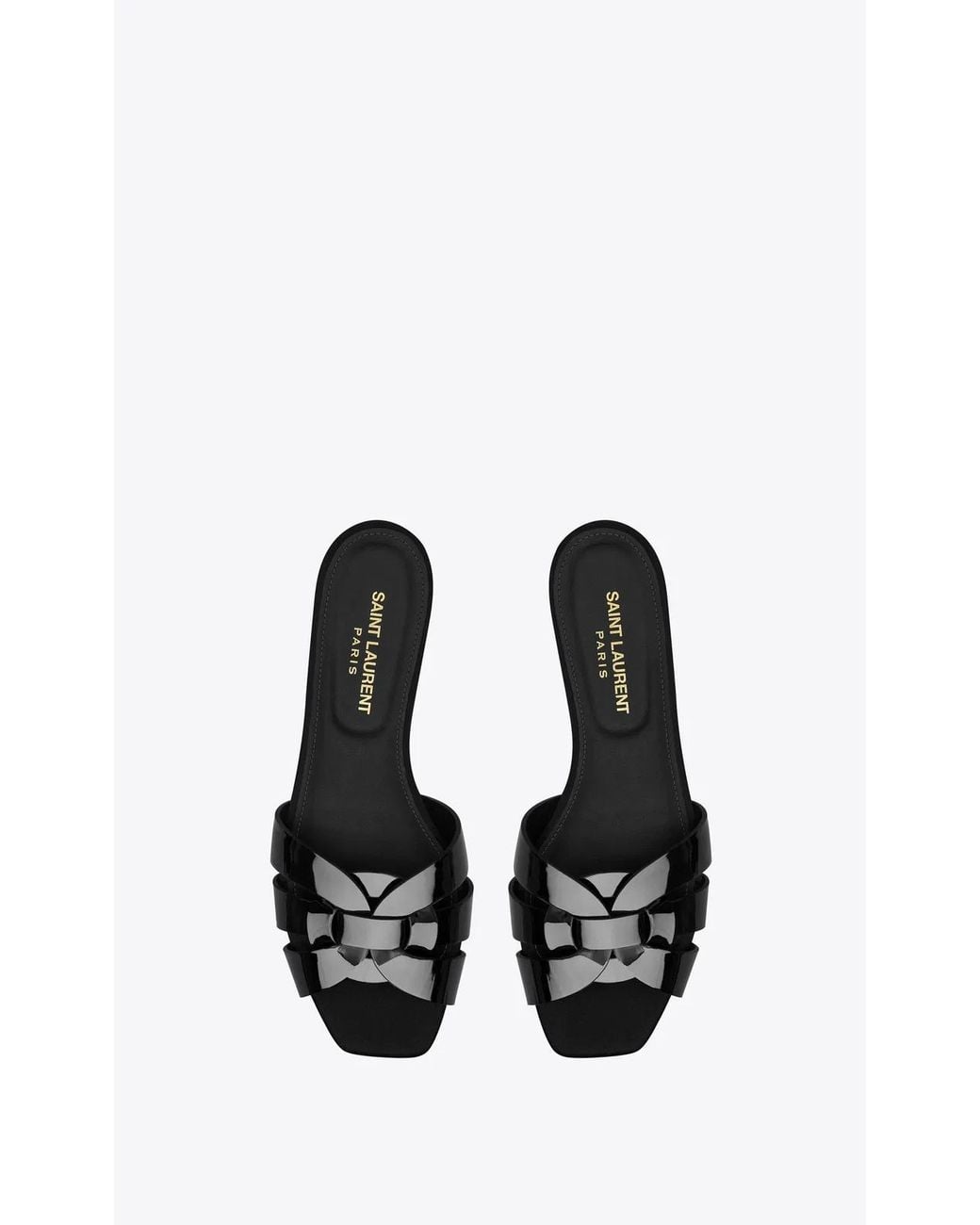 Saint Laurent Black Tribute Mules