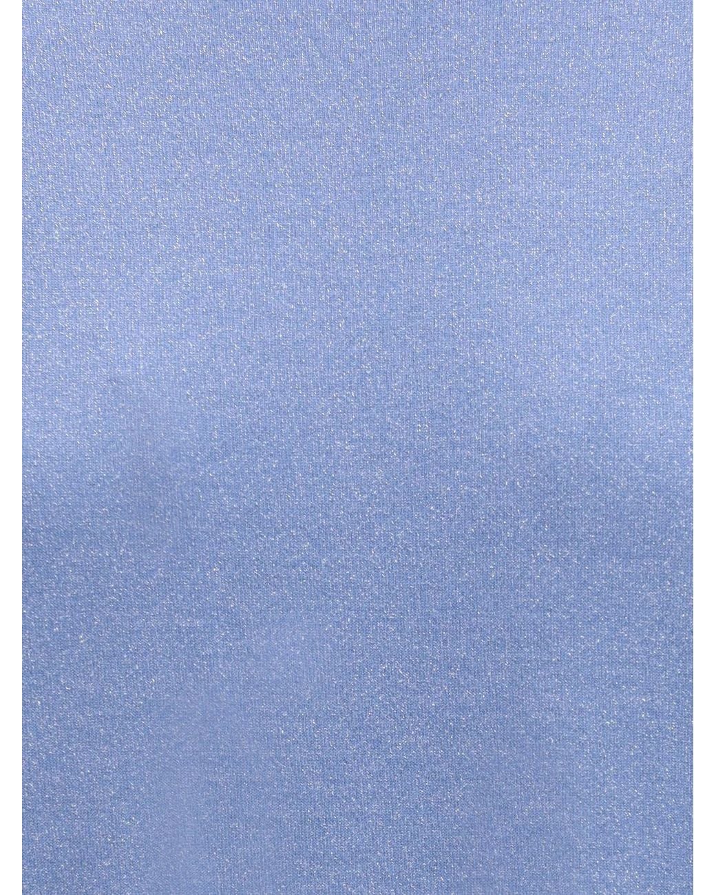 Brunello Cucinelli Blue Cashmere Glitter T-Shirt