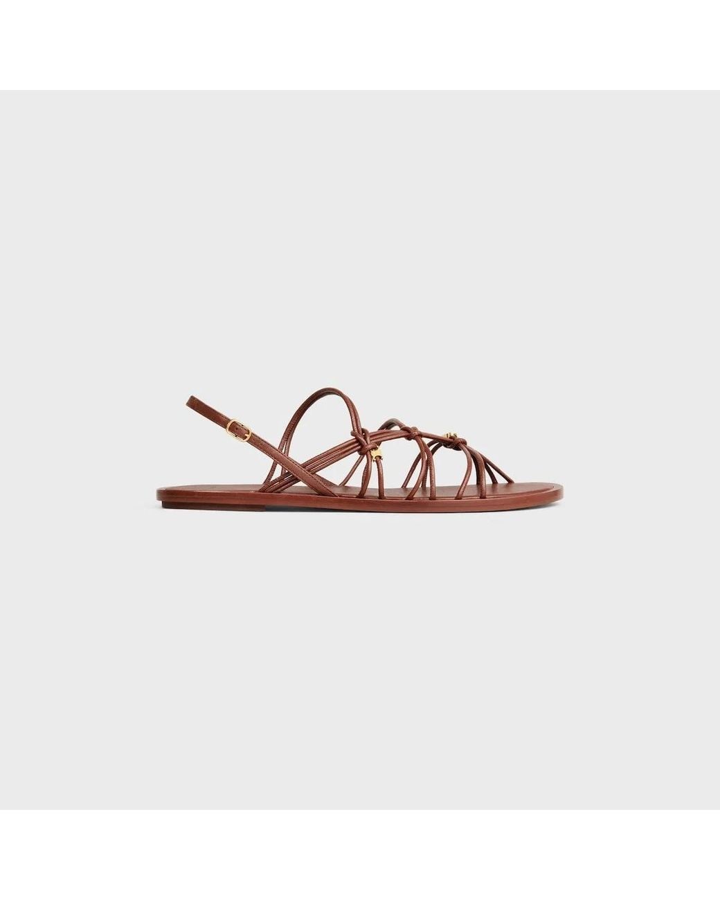 Céline Pink Triomphe Flat Sandal 05