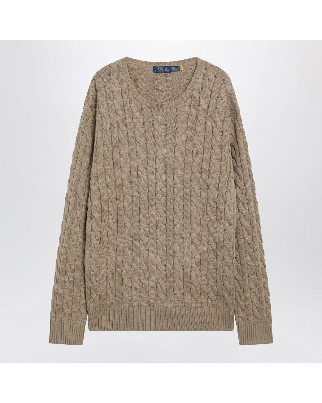 Polo Ralph Lauren Natural Cotton Cable-Knit Jumper for men