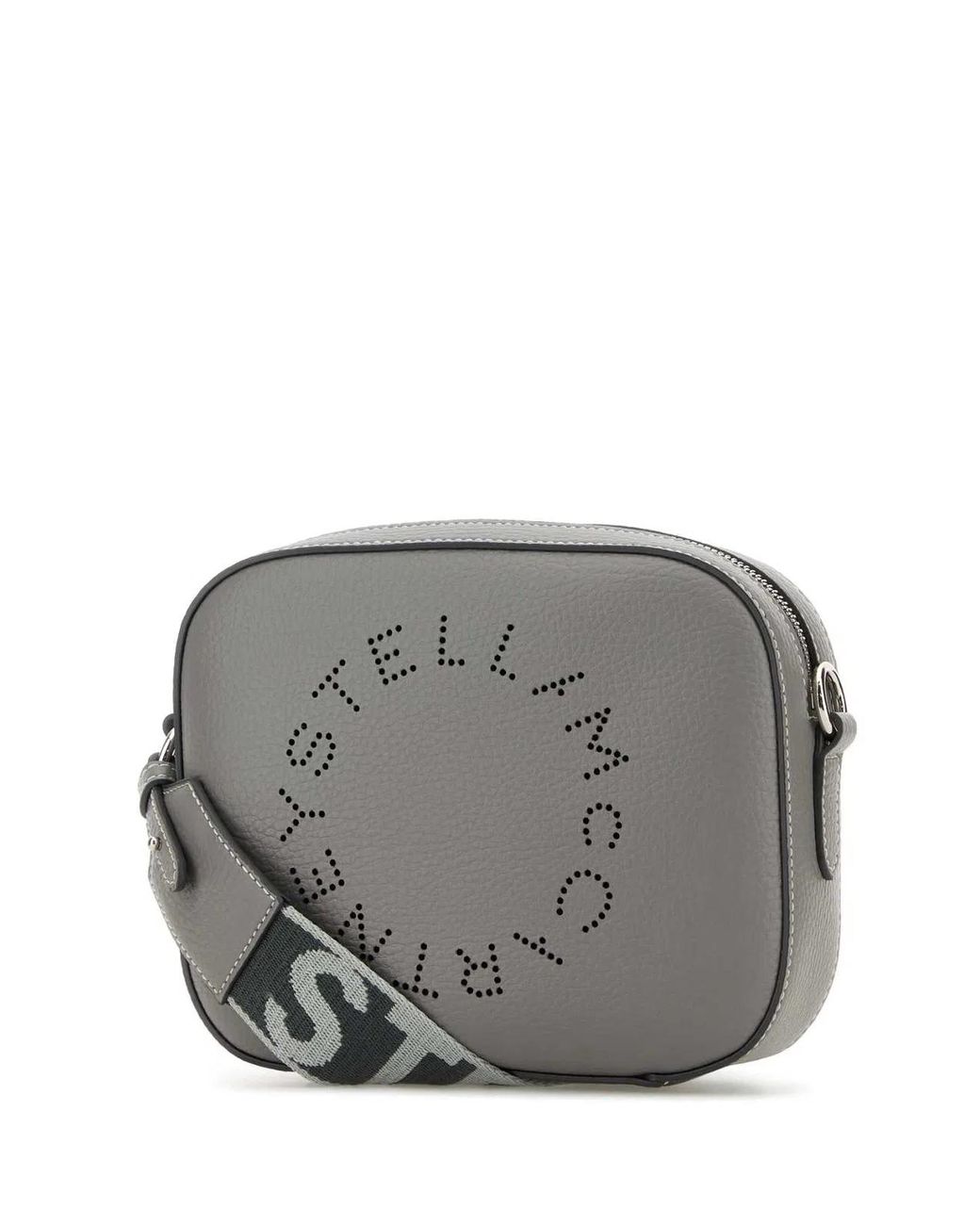 Stella McCartney Gray Alter Mat Small Stella Logo Crossbody Bag